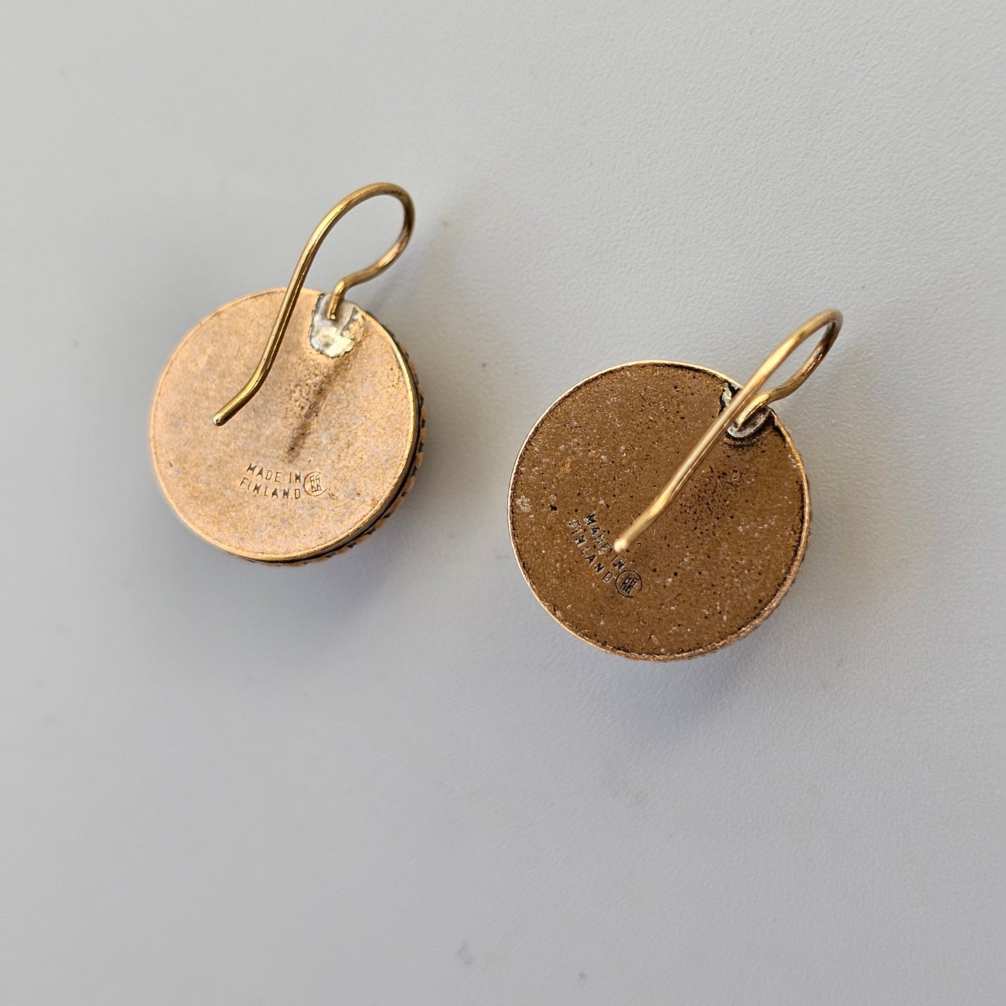 Kalevala Koru Bronze Halikko Earrings 12th Century Middle Ages Inspired Design