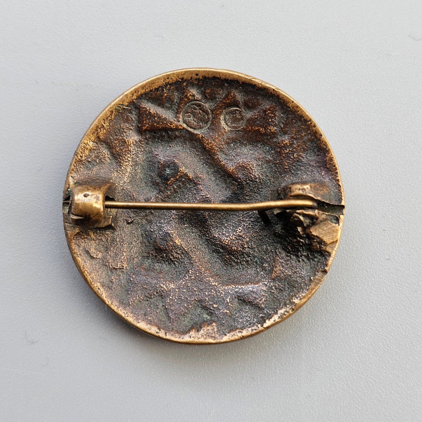 Kalevala Koru Bronze Crusade Era Style Brooch with Solomon’s Knot – Finnish 12th Century Inspired Design