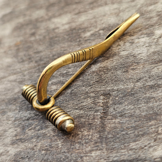 Finnish 5th Century Style Fibula Bronze Brooch by Kalevala Koru