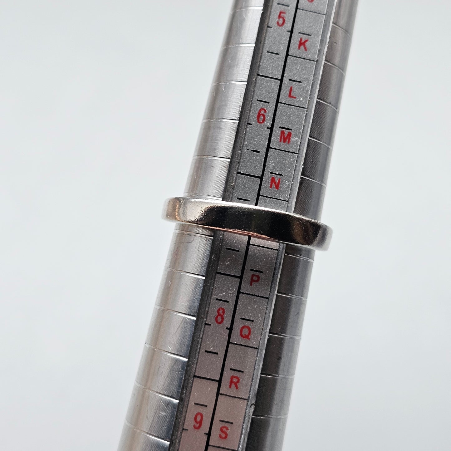 Vintage Finnish Sterling Silver Wishbone Ring with Cubic Zirconia - UK Ring Size O -  US Ring Size 7