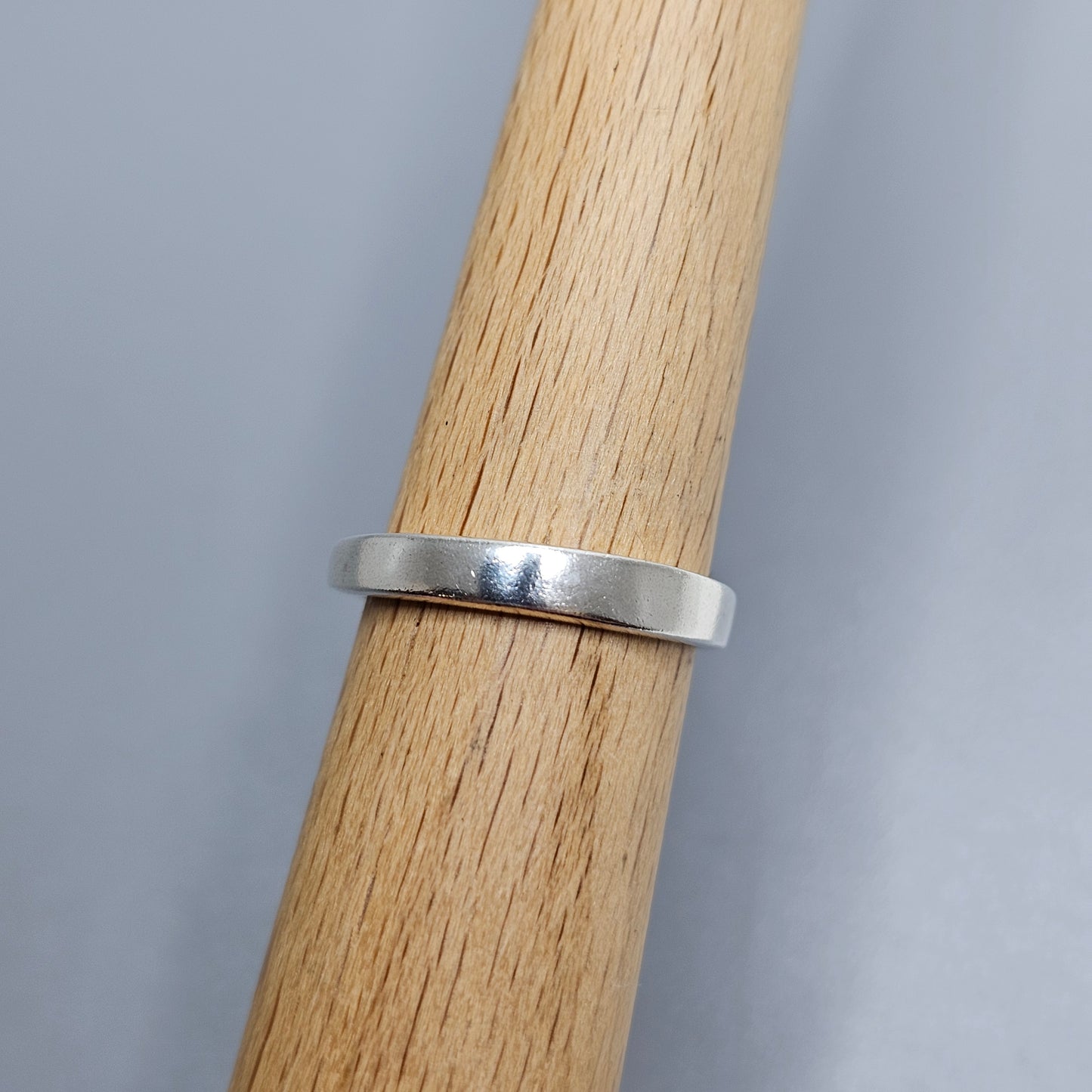 Vintage Finnish Sterling Silver Wishbone Ring with Cubic Zirconia - UK Ring Size O -  US Ring Size 7