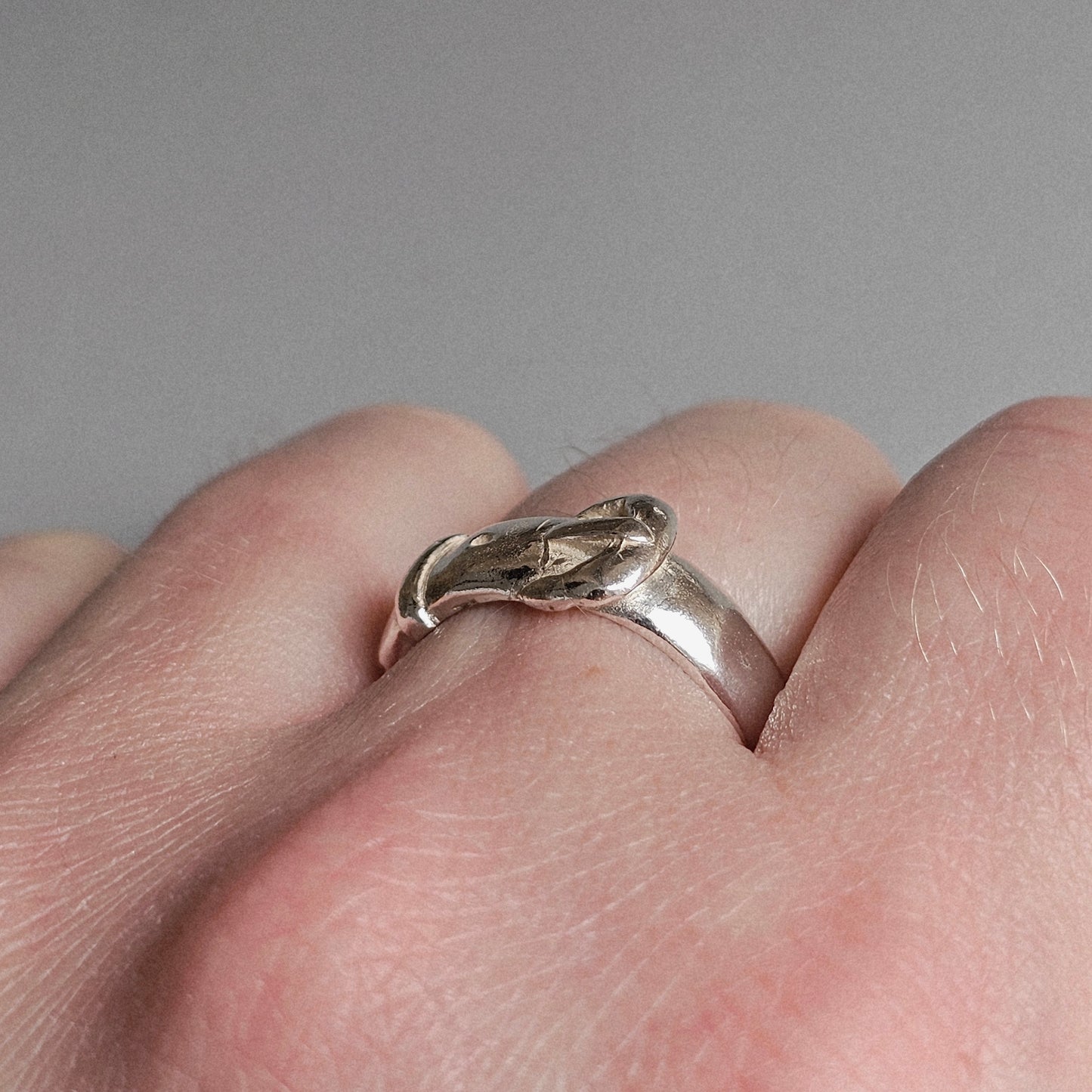 Vintage Sterling Silver Buckle Ring – UK Size O 1/2 / US Size 7 1/2