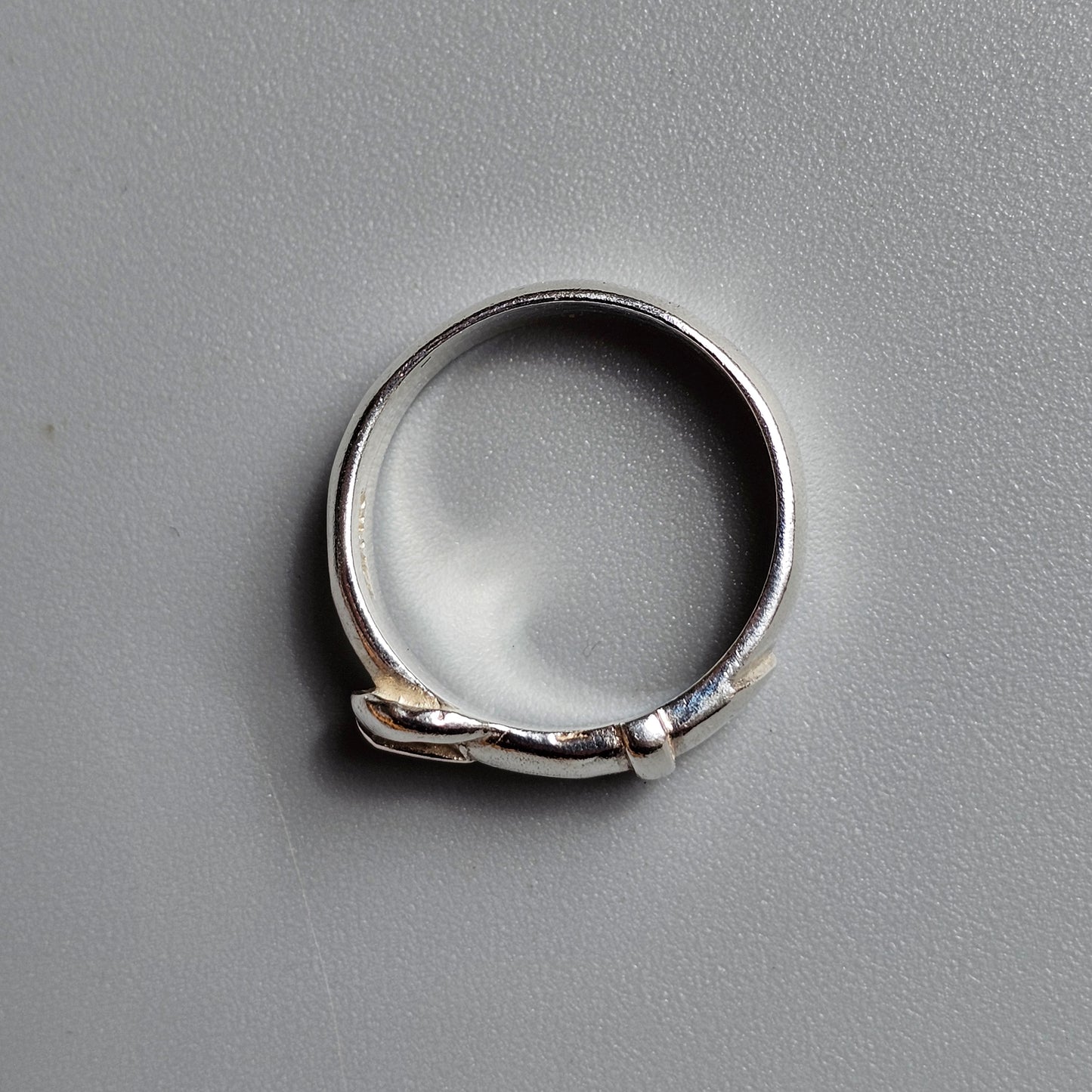 Vintage Sterling Silver Buckle Ring – UK Size O 1/2 / US Size 7 1/2