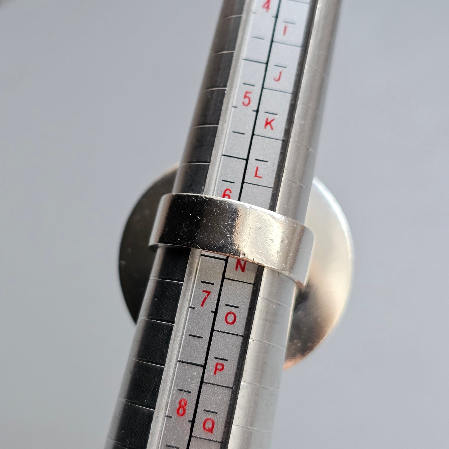 Vintage 1970s Finnish Modernist Sterling Silver Ring by Auran Kultaseppä — Pekka Piekäinen Design- UK Ring Size M 1/2 -  US Ring Size 6.5 - 1971