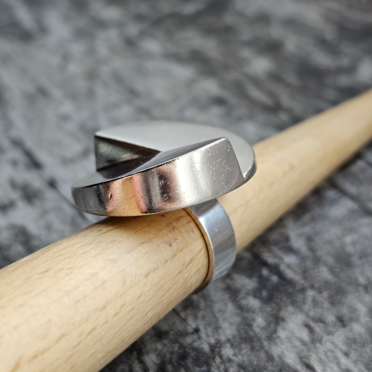 Vintage 1970s Finnish Modernist Sterling Silver Ring by Auran Kultaseppä — Pekka Piekäinen Design- UK Ring Size M 1/2 -  US Ring Size 6.5 - 1971