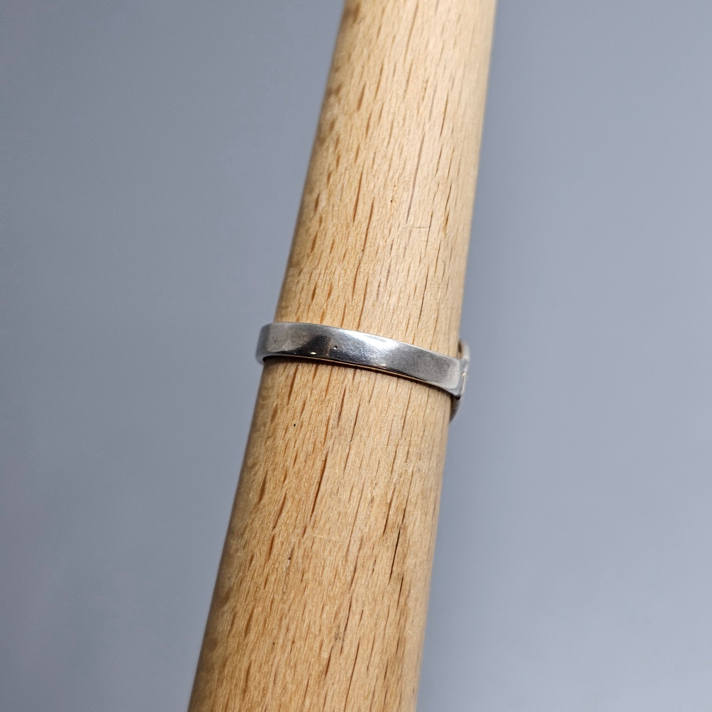 Vintage Silver & Carnelian Agate Ring - UK Ring Size K 1/2 -  US Ring Size 5.5