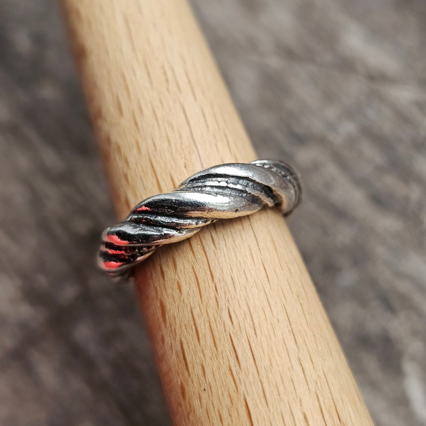 Danish Viking Style Sterling Silver Ring — Kopi Museum Replica - UK Ring Size I 1/2 -  US Ring Size 4.5