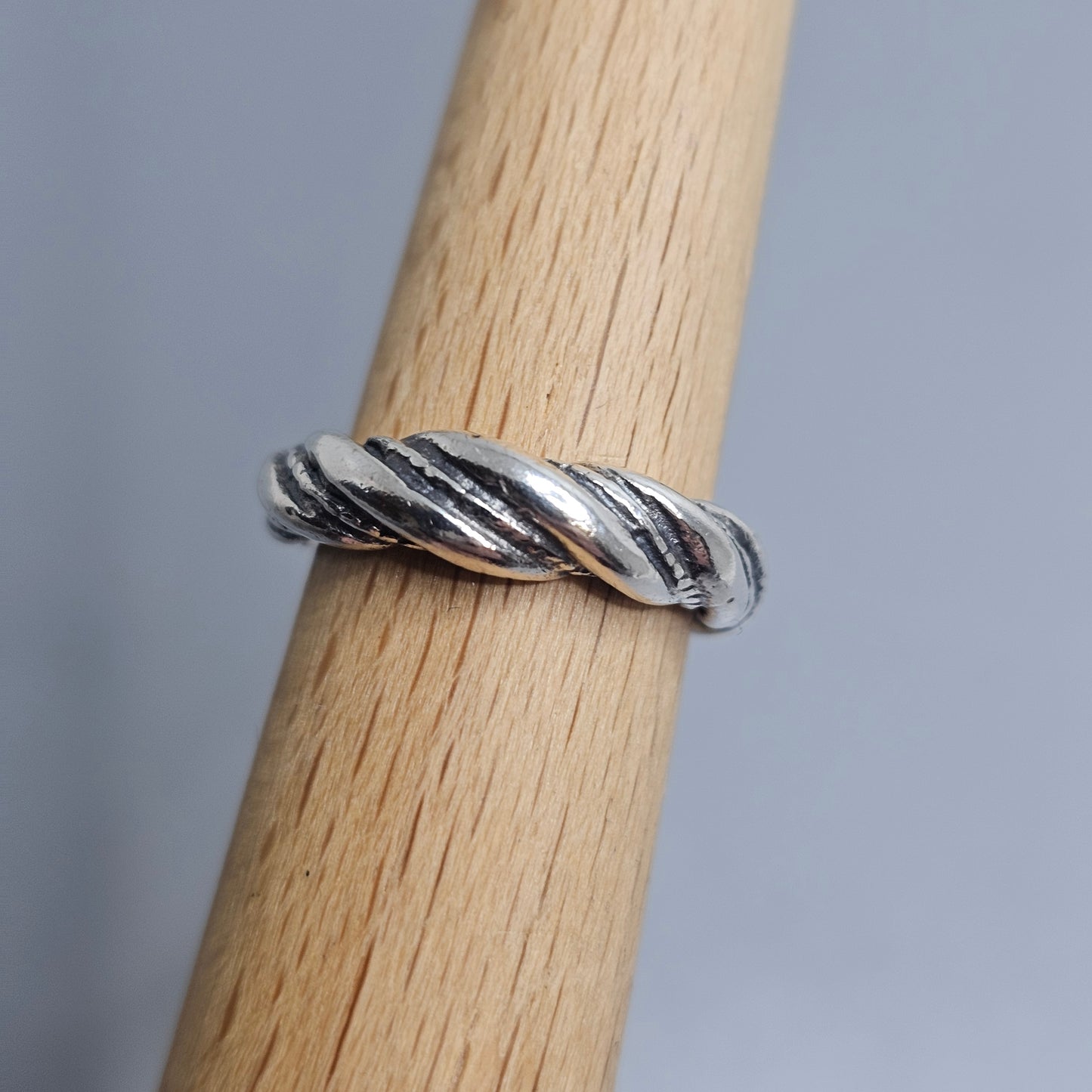 Danish Viking Style Sterling Silver Ring — Kopi Museum Replica - UK Ring Size I 1/2 -  US Ring Size 4.5