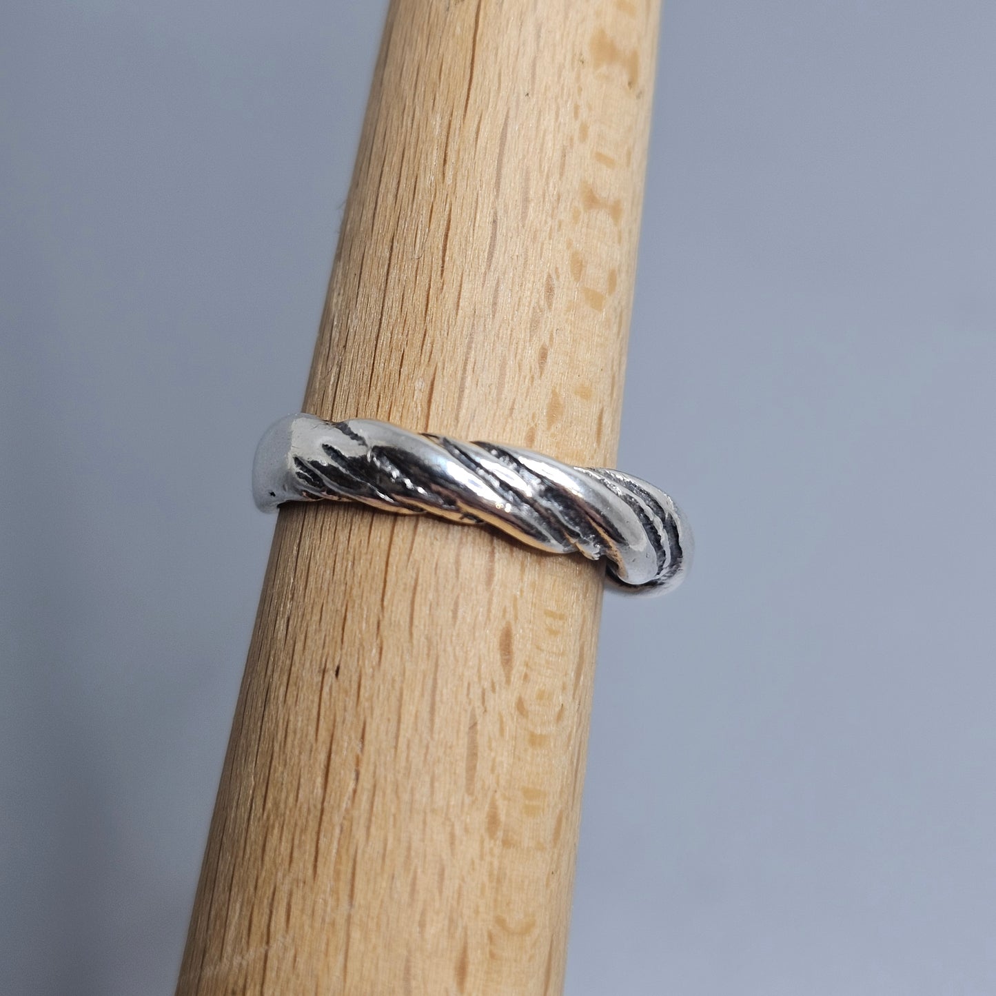 Danish Viking Style Sterling Silver Ring — Kopi Museum Replica - UK Ring Size I 1/2 -  US Ring Size 4.5