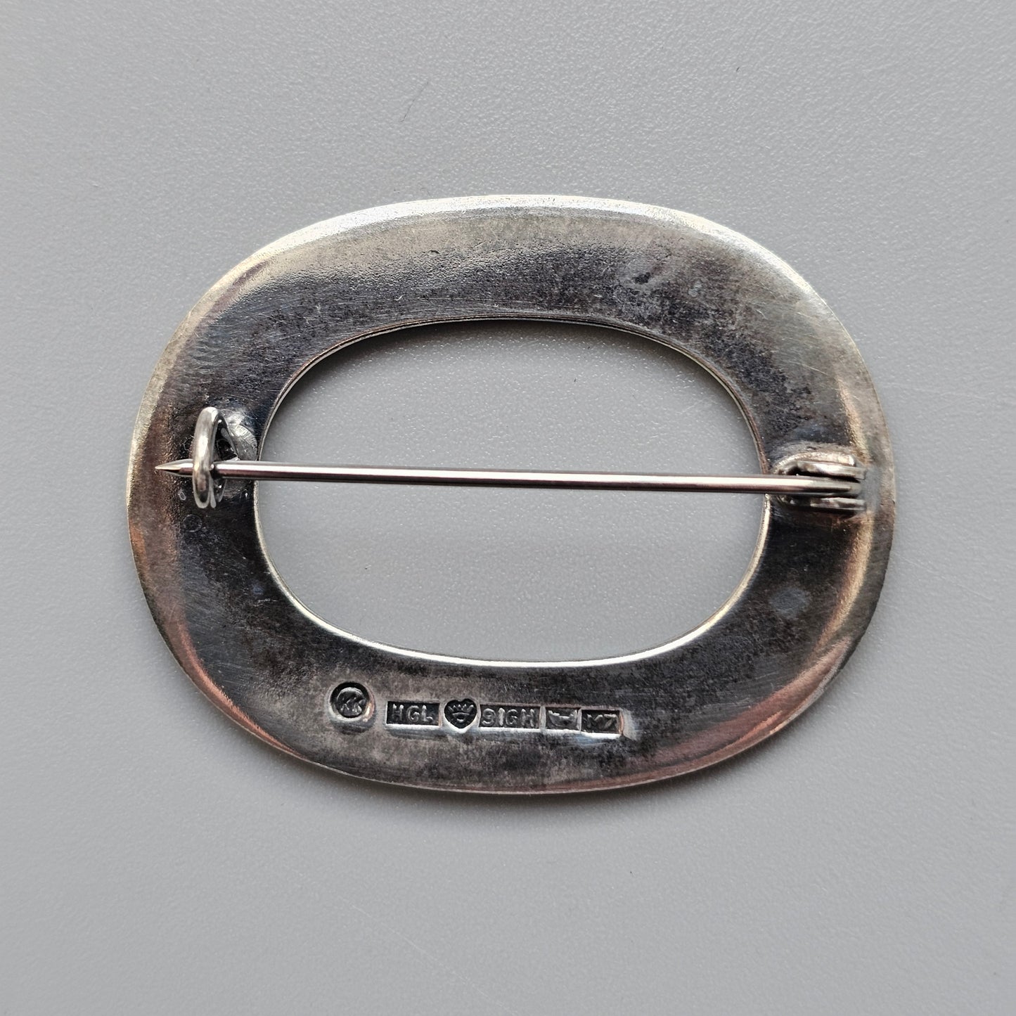1960s Kalevala Koru Modernist Silver Brooch Made in Finland 1965 Holger Lindström