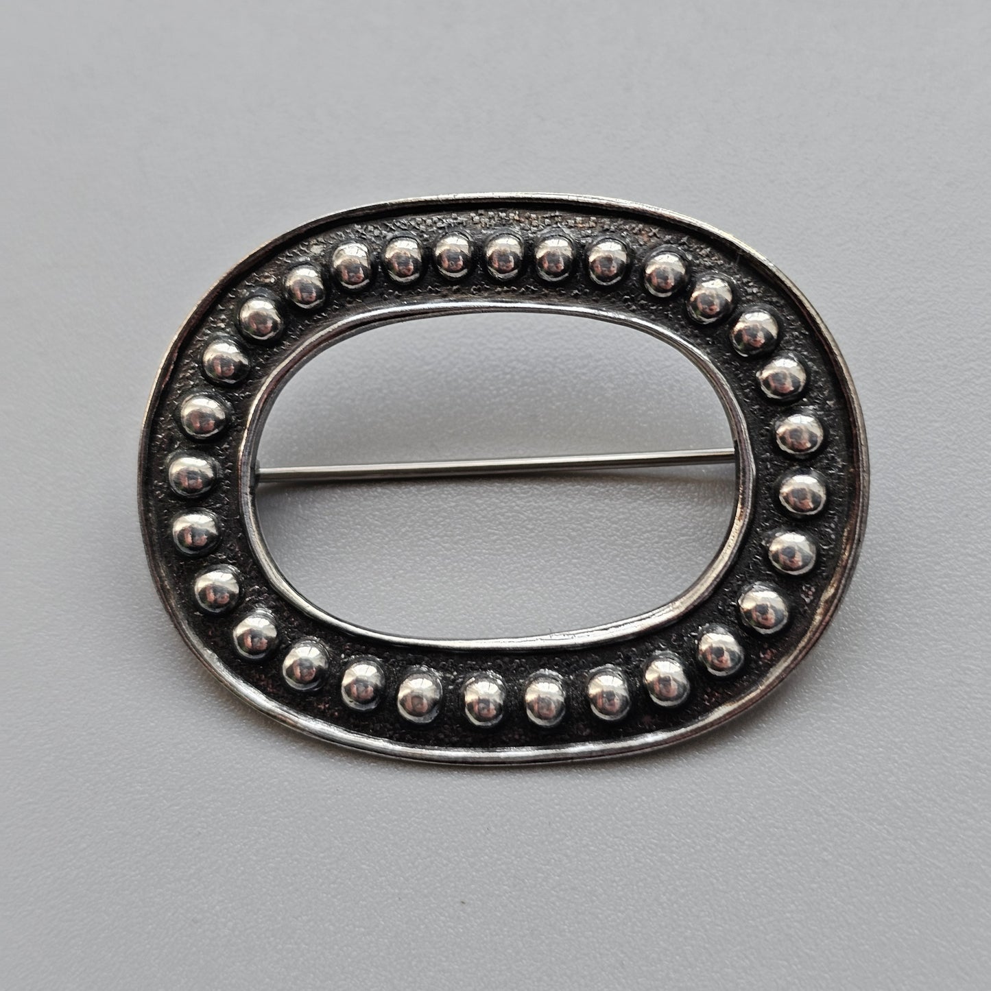 1960s Kalevala Koru Modernist Silver Brooch Made in Finland 1965 Holger Lindström