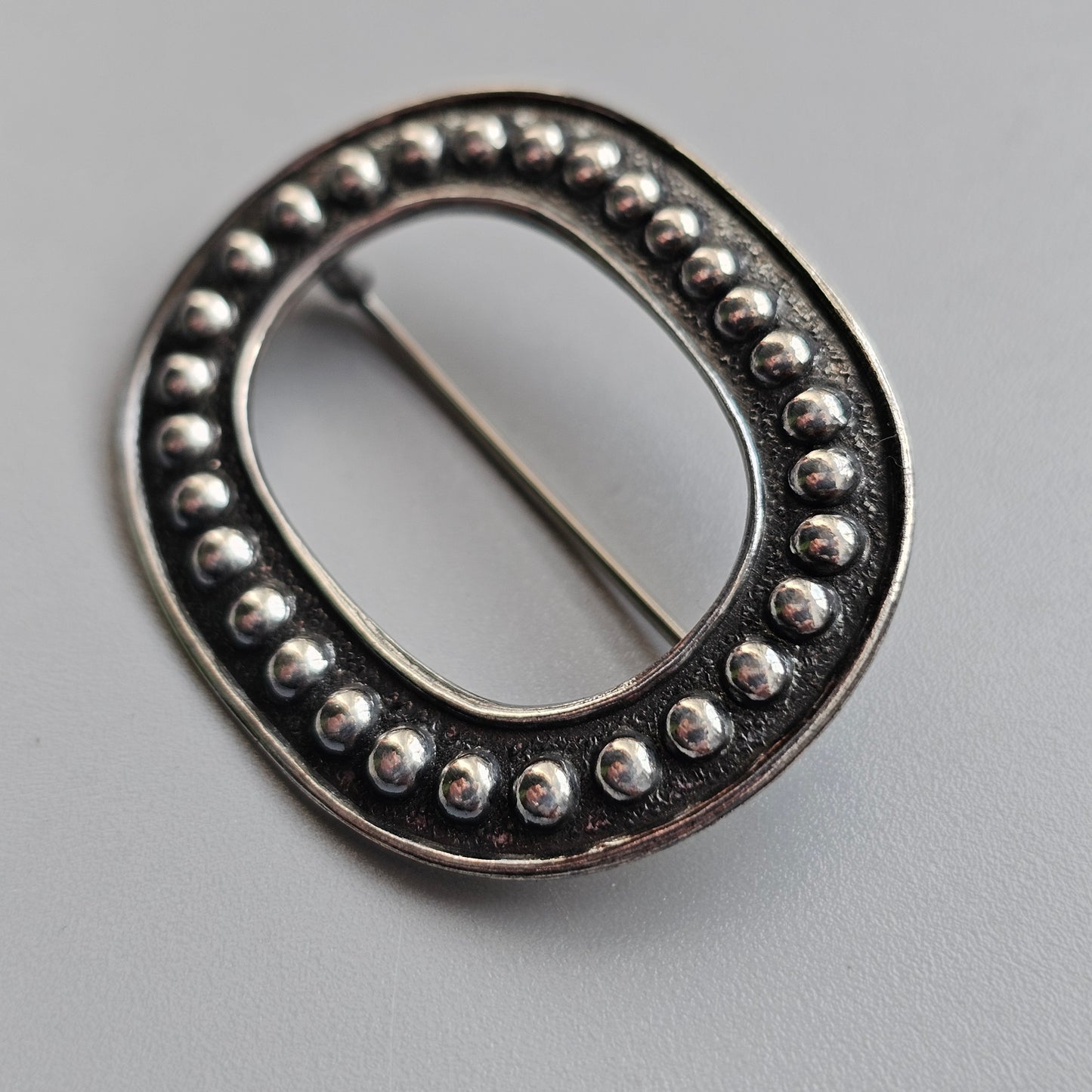 1960s Kalevala Koru Modernist Silver Brooch Made in Finland 1965 Holger Lindström