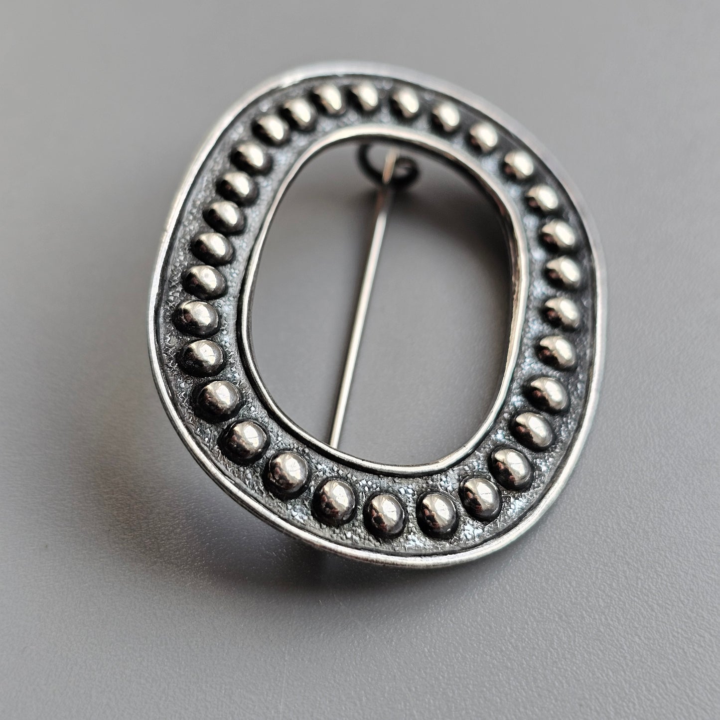 1960s Kalevala Koru Modernist Silver Brooch Made in Finland 1965 Holger Lindström