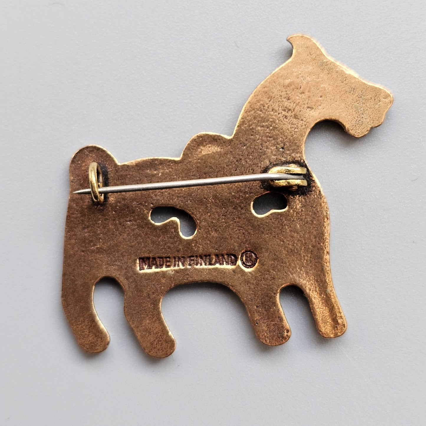 Kalevala Koru Bronze Horse Brooch – 12th Century Finnish Crusade Era Design