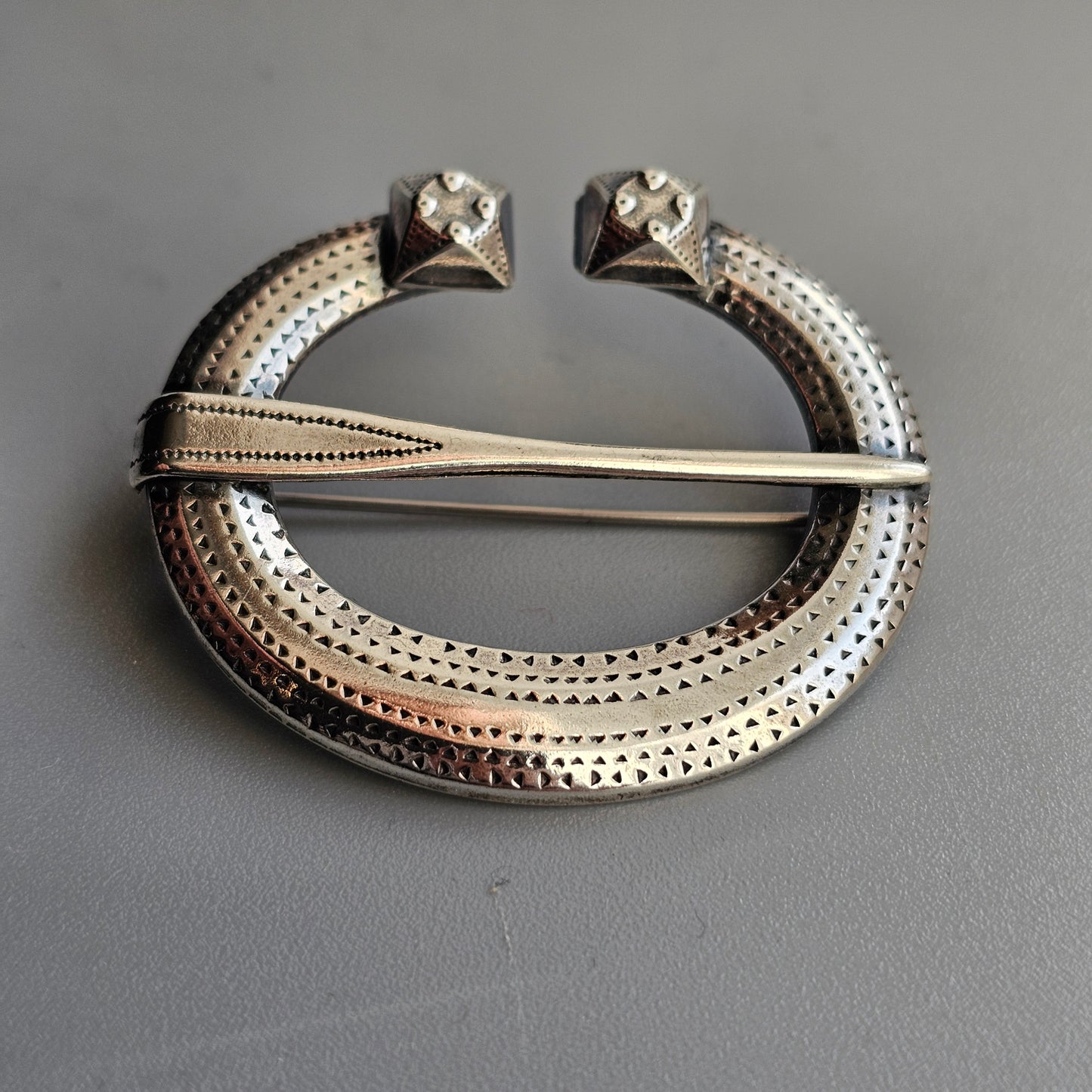 Vintage Kalevala Koru Silver Ähtäri Brooch – Viking Era Inspired Finnish Silver 1984
