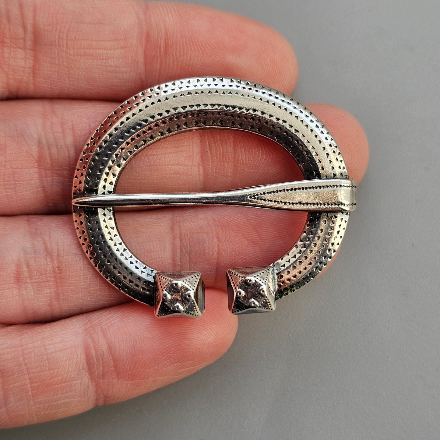 Vintage Kalevala Koru Silver Ähtäri Brooch – Viking Era Inspired Finnish Silver 1984