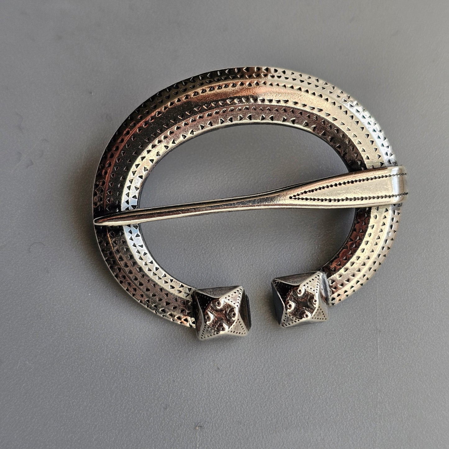 Vintage Kalevala Koru Silver Ähtäri Brooch – Viking Era Inspired Finnish Silver 1984