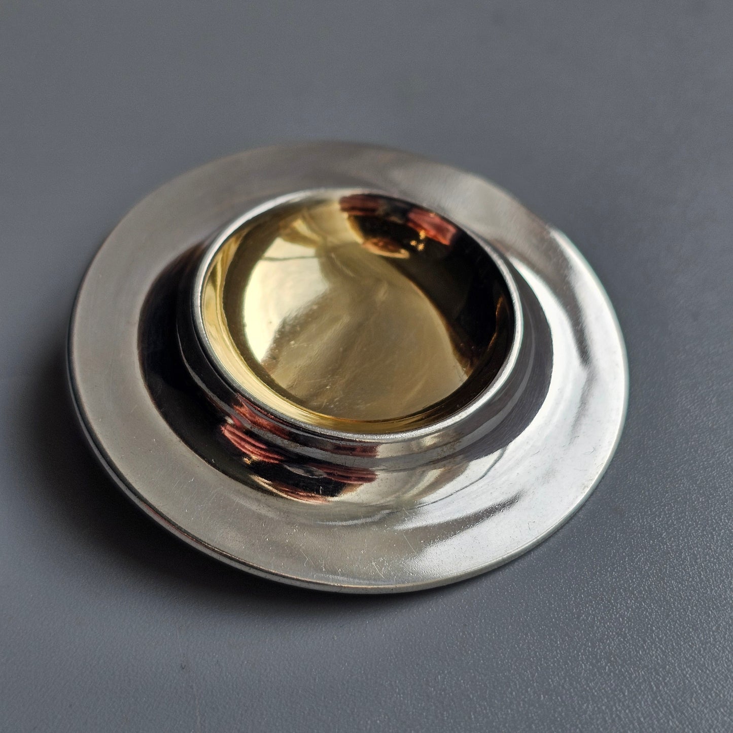 Vintage 1960s Kalevala Koru Modernist Silver Brooch by Börje Rajalin 1964