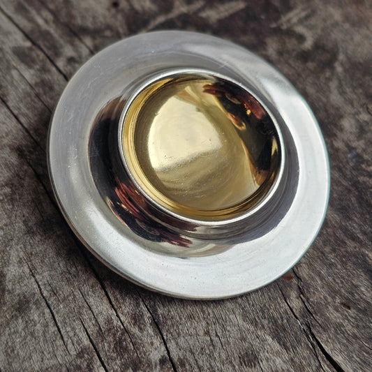 Vintage 1960s Kalevala Koru Modernist Silver Brooch by Börje Rajalin 1964