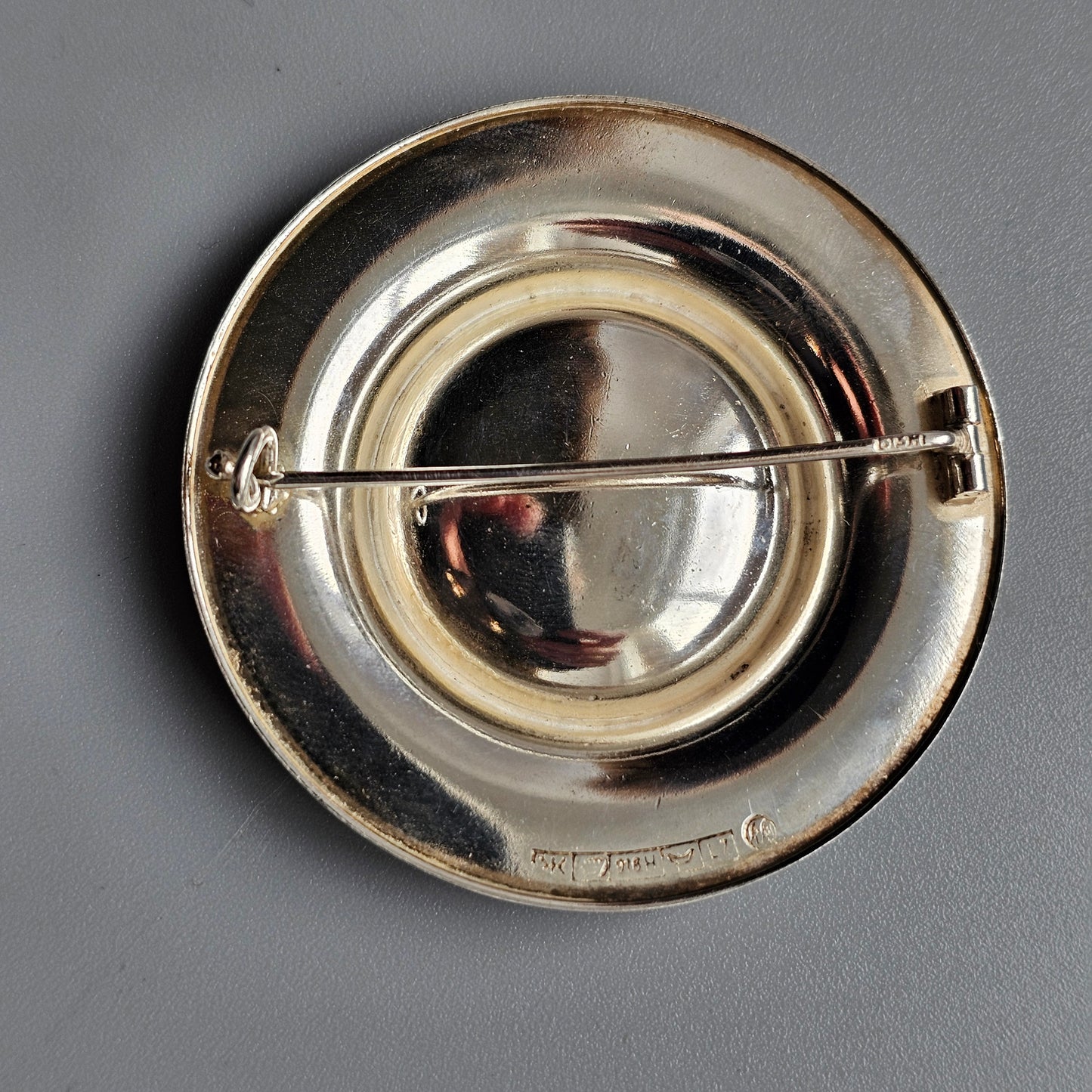 Vintage 1960s Kalevala Koru Modernist Silver Brooch by Börje Rajalin 1964