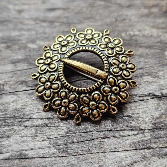 Finnish Kalevala Koru 1700s Style Bronze 'Loviisa' Brooch