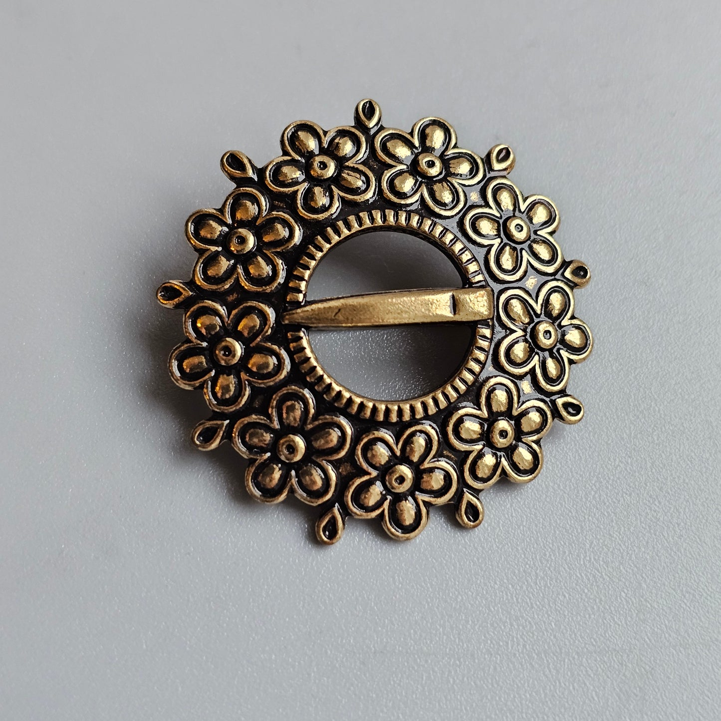 Finnish Kalevala Koru 1700s Style Bronze 'Loviisa' Brooch