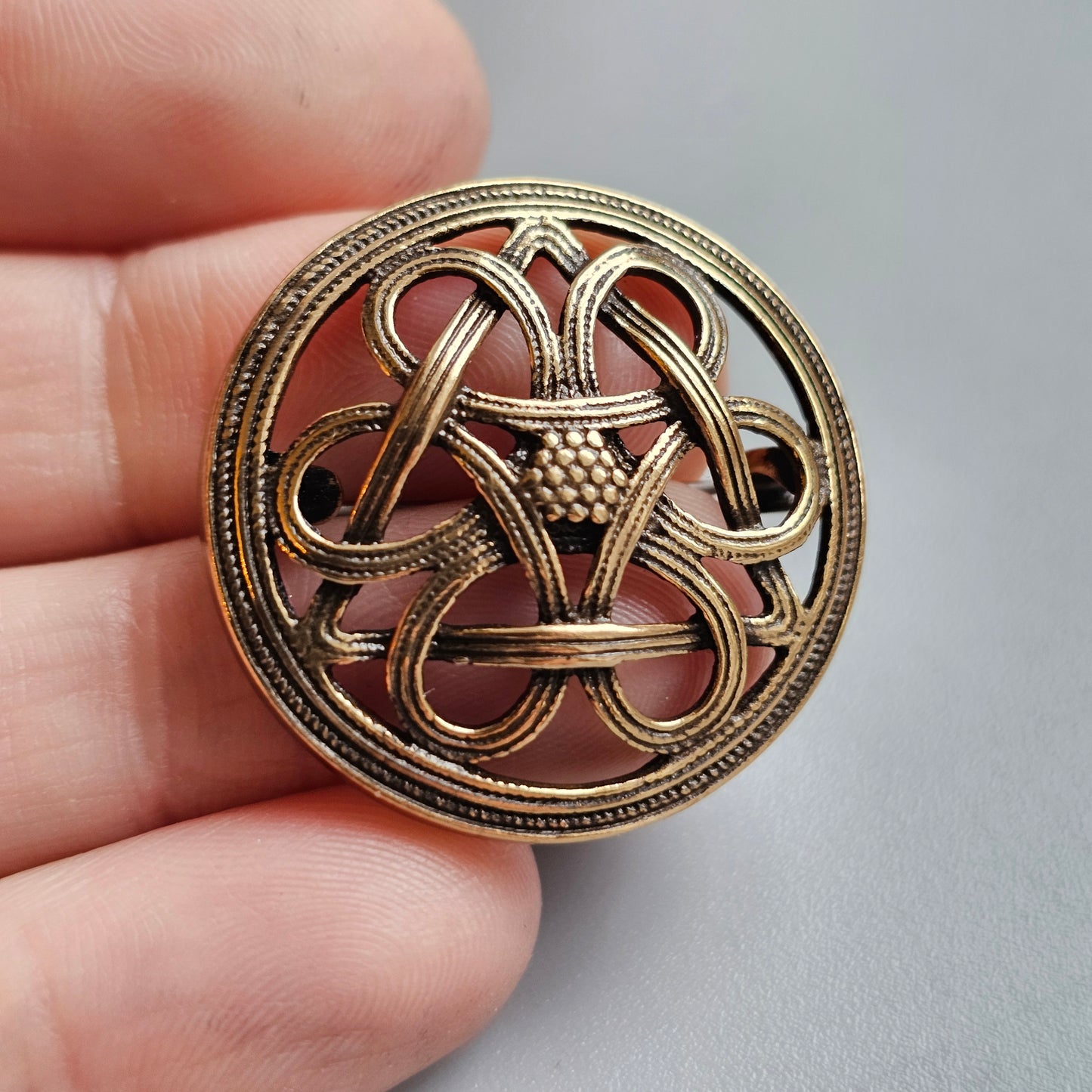 Vintage Kalevala Koru 19th Century Style 'Helsinki' Bronze Brooch