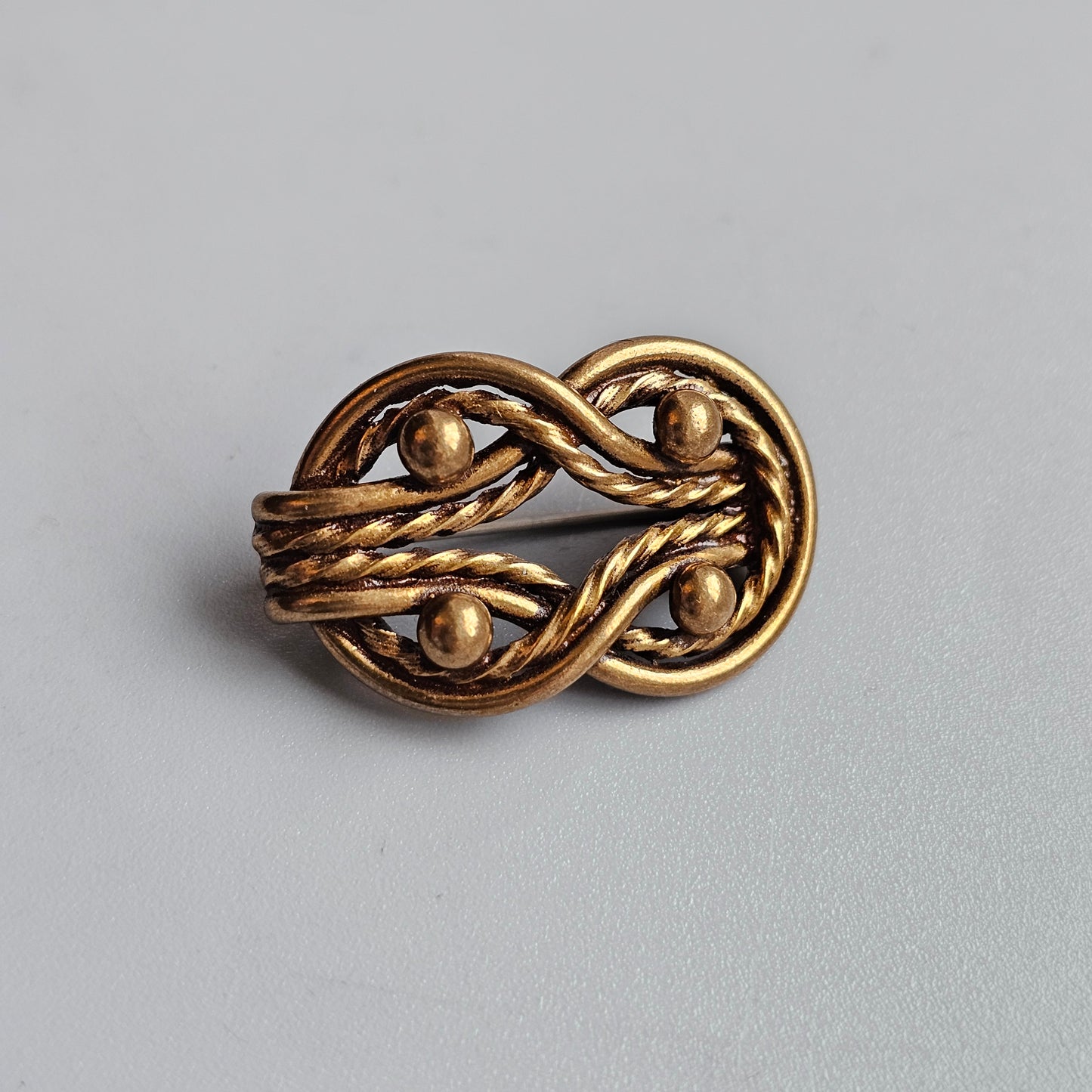 Vintage Kalevala Koru Bronze Teljanneito Brooch