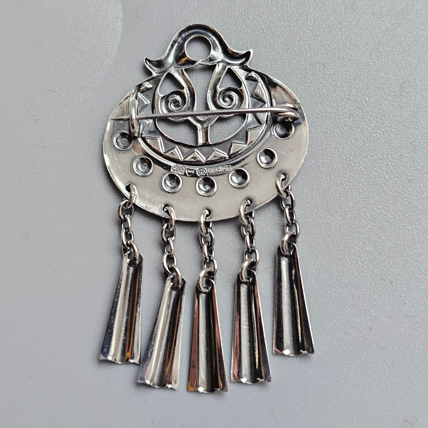 Vintage Kalevala Koru Moongoddess Sterling Silver Brooch 1981