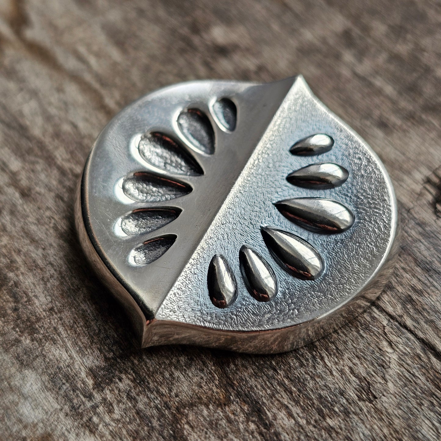 1960s Vintage Modernist Finnish Silver Brooch by Holger Lindström 1963