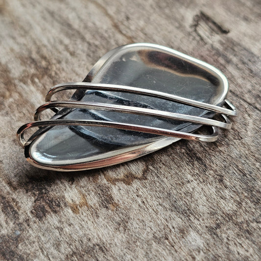 1950s Finnish Modernist Silver Brooch — Erik Granit & Co 1959 MCM