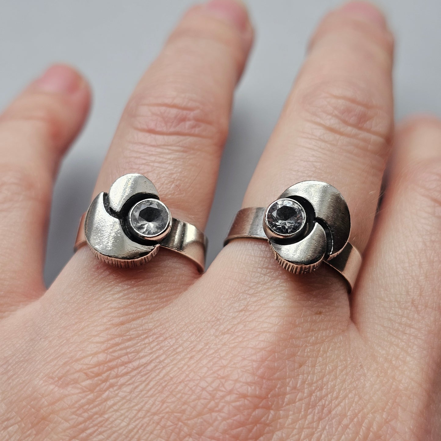 Karl Laine Sterling Silver & Rock Crystal Ring by Finnfeelings