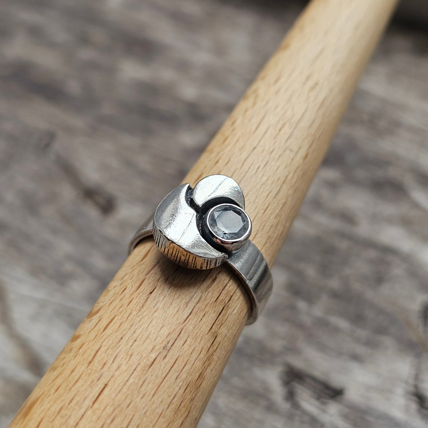 Karl Laine Sterling Silver & Rock Crystal Ring by Finnfeelings