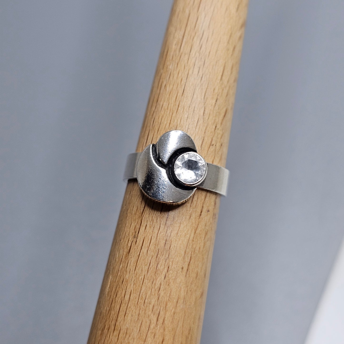 Karl Laine Sterling Silver & Rock Crystal Ring by Finnfeelings