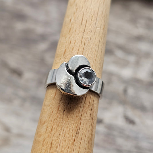 Karl Laine Sterling Silver & Rock Crystal Ring by Finnfeelings