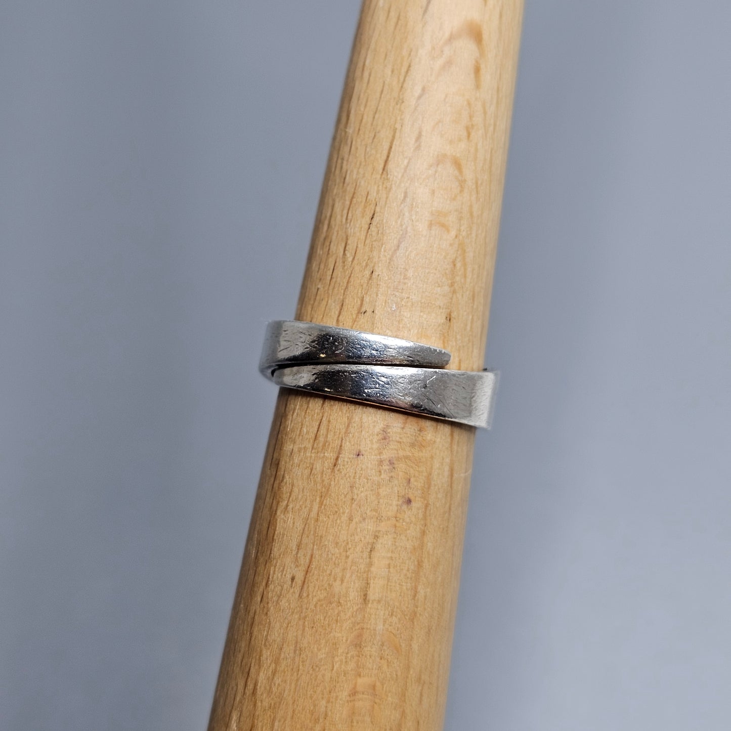 1970s Karl Laine for Finnfeelings Sterling Silver & Rock Crystal Ring - UK Ring Size M 1/2 -  US Ring Size 6.25 -1974