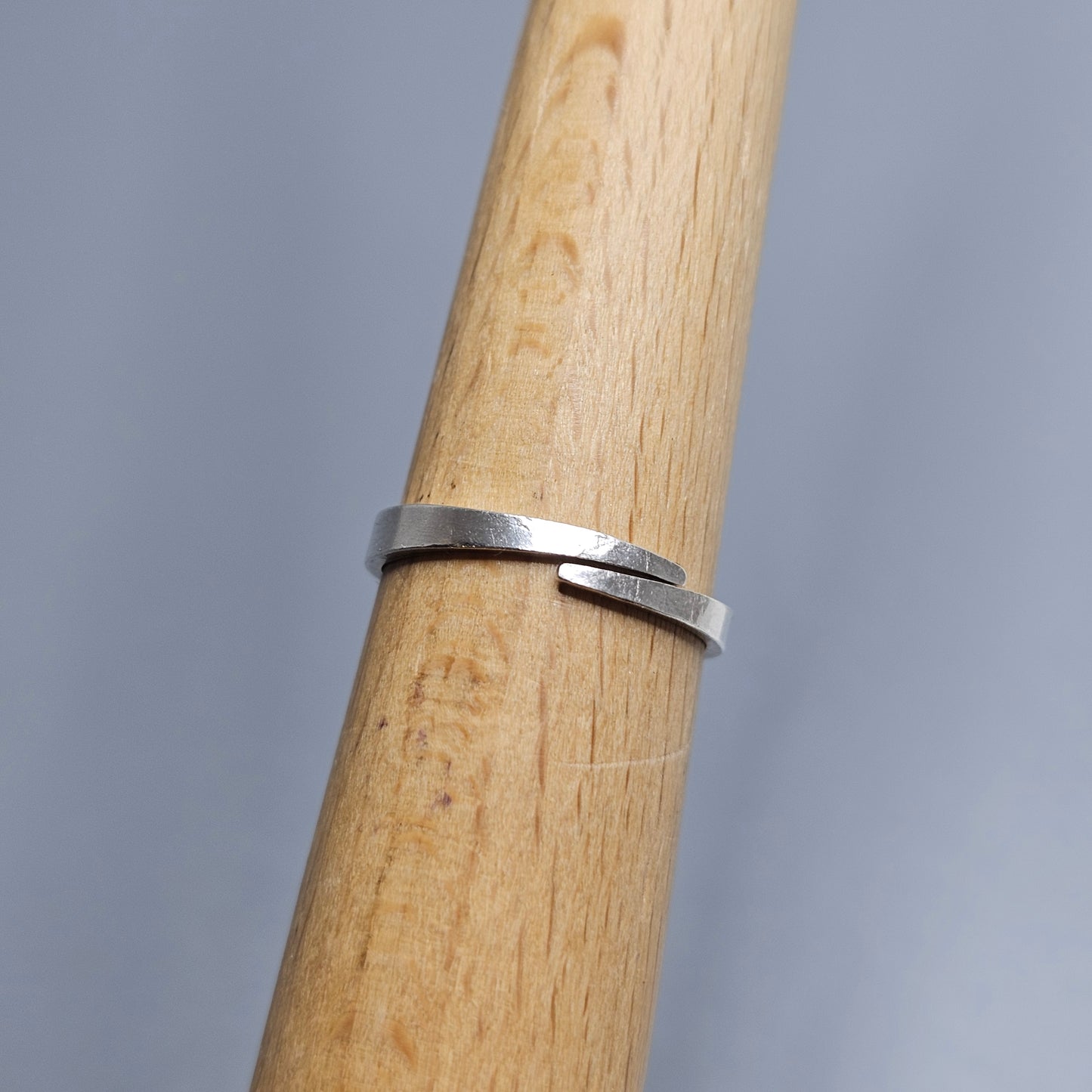 1980s Finnfeelings Sterling Silver & Rock Crystal Ring - UK Ring Size M  -  US Ring Size 6.25 - 1980