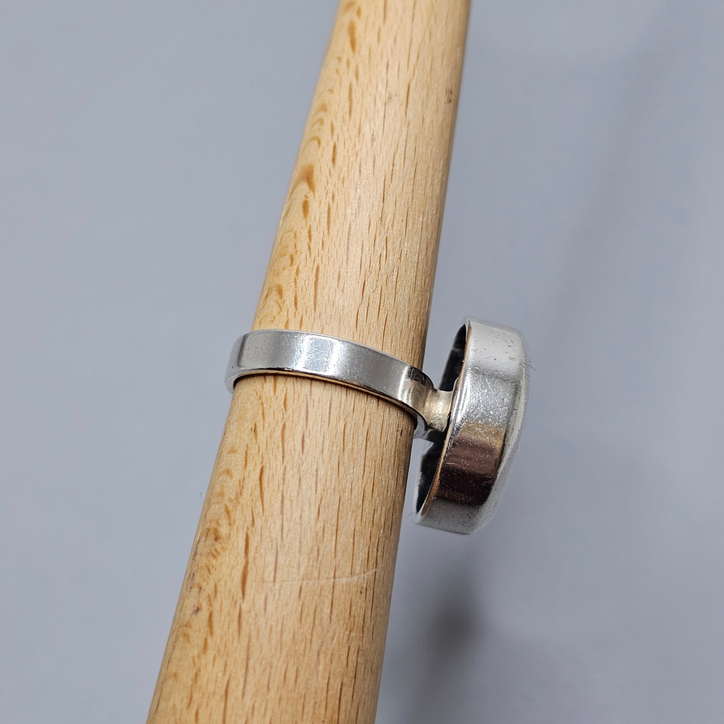 1960s Modernist Finnish Silver Moon Ring by Erik Granit & Co - UK Ring Size K - US Ring Size 5.25 - 1966