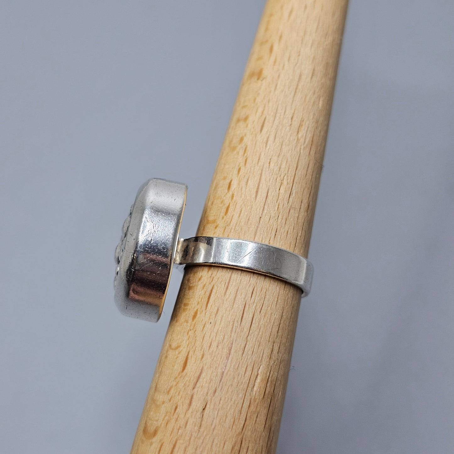 1960s Modernist Finnish Silver Moon Ring by Erik Granit & Co - UK Ring Size K - US Ring Size 5.25 - 1966