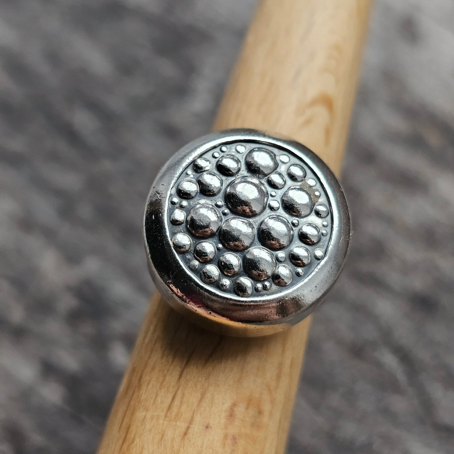 1960s Modernist Finnish Silver Moon Ring by Erik Granit & Co - UK Ring Size K - US Ring Size 5.25 - 1966