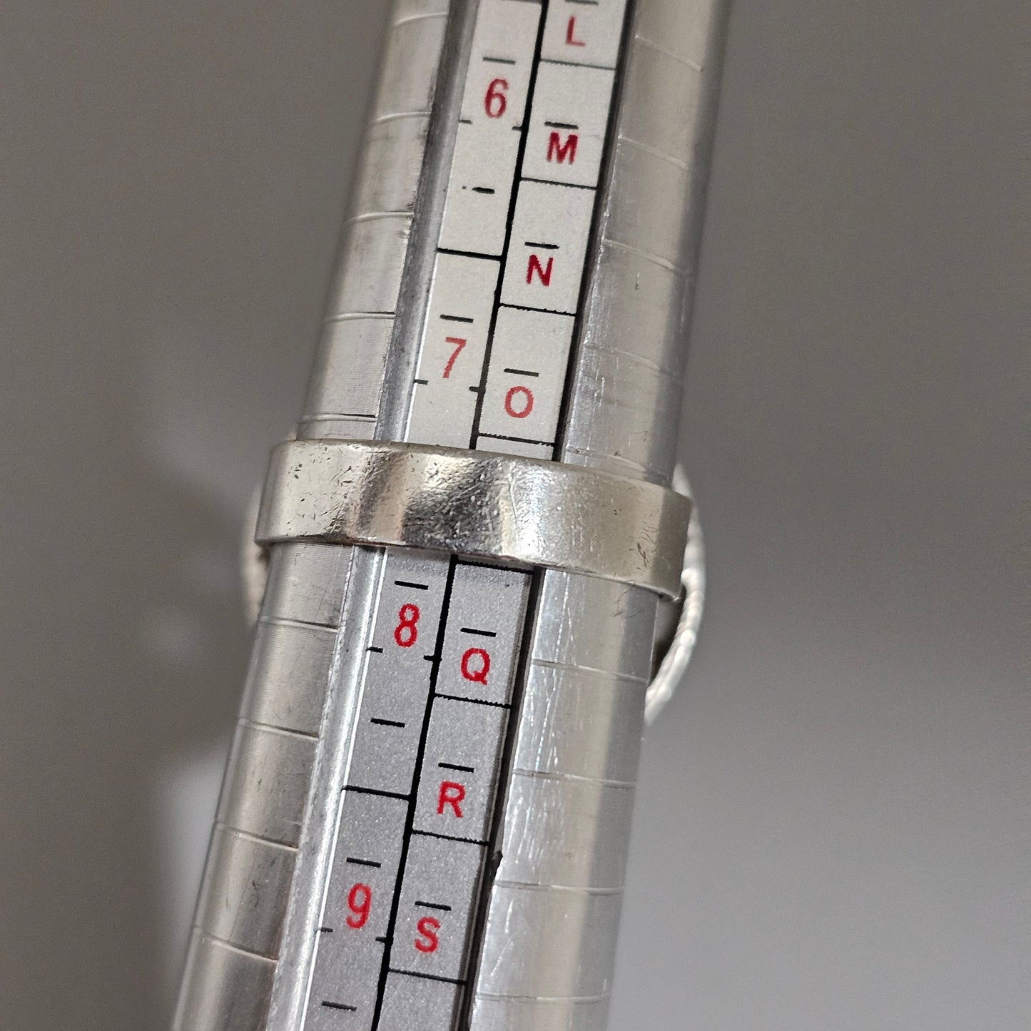 Vintage 1970s Finnish Modernist Space Age Silver Ring by Jalosepot - UK Ring Size P -  US Ring Size 7.5 - 1971