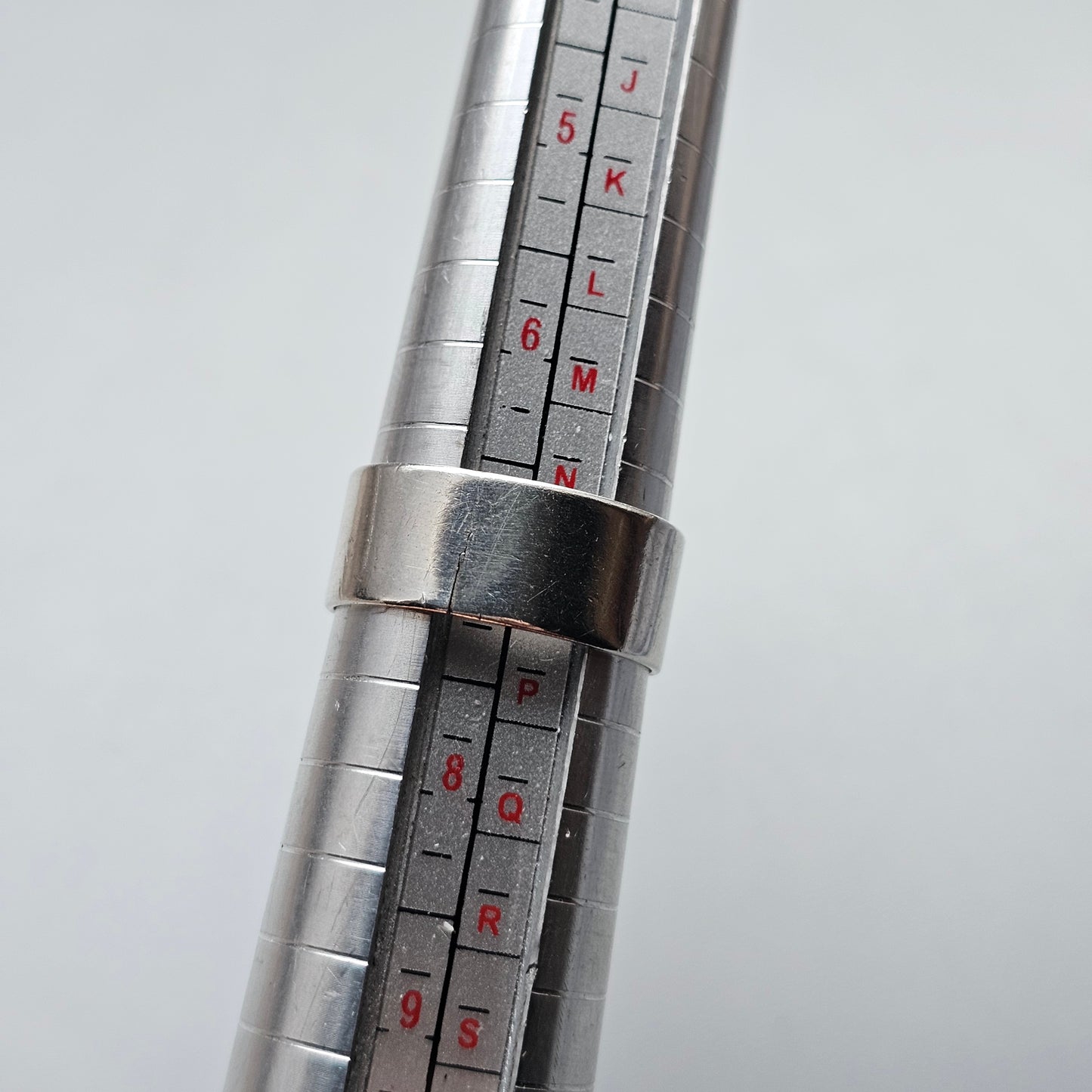 1960s Finnish Modernist Silver & Goldstone Ring by Turun Hopea - UK Ring Size O -  US Ring Size 7 - 1964