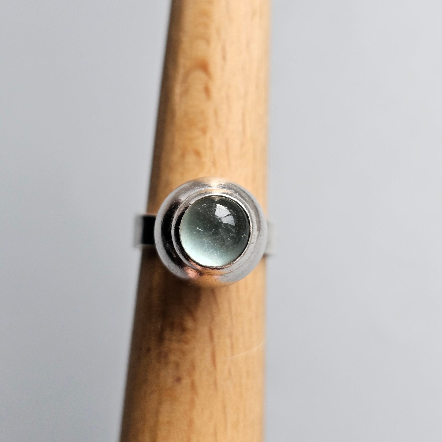 Vintage 1960s Swedish Modernist Silver Ring by Mogens Hansen - UK Ring Size K 1/2 -  US Ring Size 5.5 - 1966