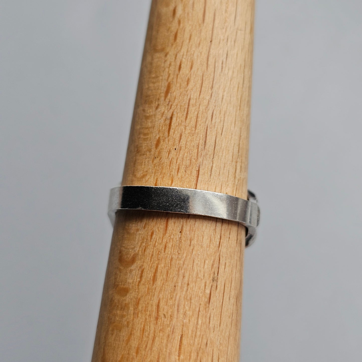 1970s Finnish Modernist Domed Silver Ring by Alpo Tammi for Tammen Koru - UK Ring Size N -  US Ring Size 7.25 - 1970