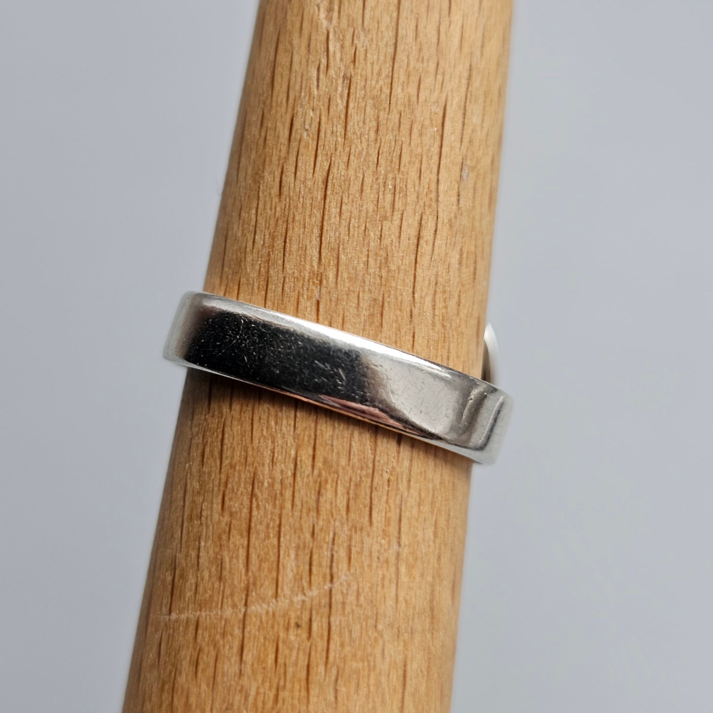 1970s Finnish Modernist Sterling Silver Ring by Pekka Aulin - UK Ring Size M -  US Ring Size 6 - 1971