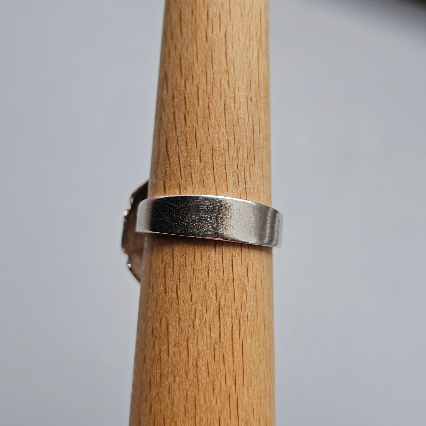 1970s Finnish Modernist Brutalist Sterling Silver Flower Ring by Pentti Lehtisalo - UK Ring Size O 1/2 -  US Ring Size 7.25 - 1970