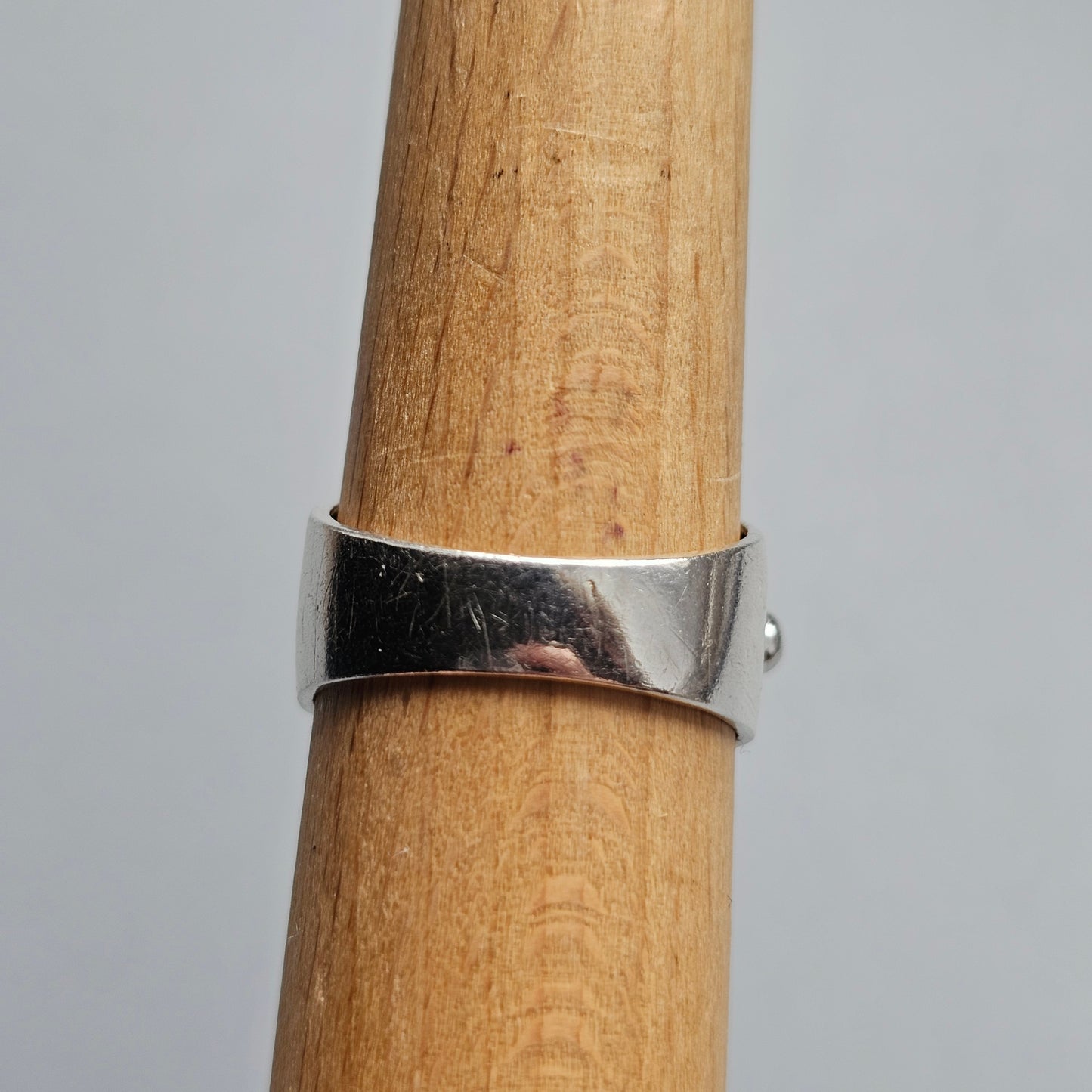 1960s Finnish Modernist Sterling Silver Ring by Erik Granit & Co - UK Ring Size P -  US Ring Size 7.75 - 1966