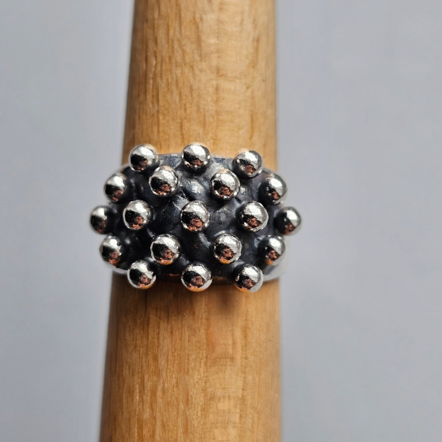 1960s Finnish Modernist Sterling Silver Ring by Erik Granit & Co - UK Ring Size P -  US Ring Size 7.75 - 1966