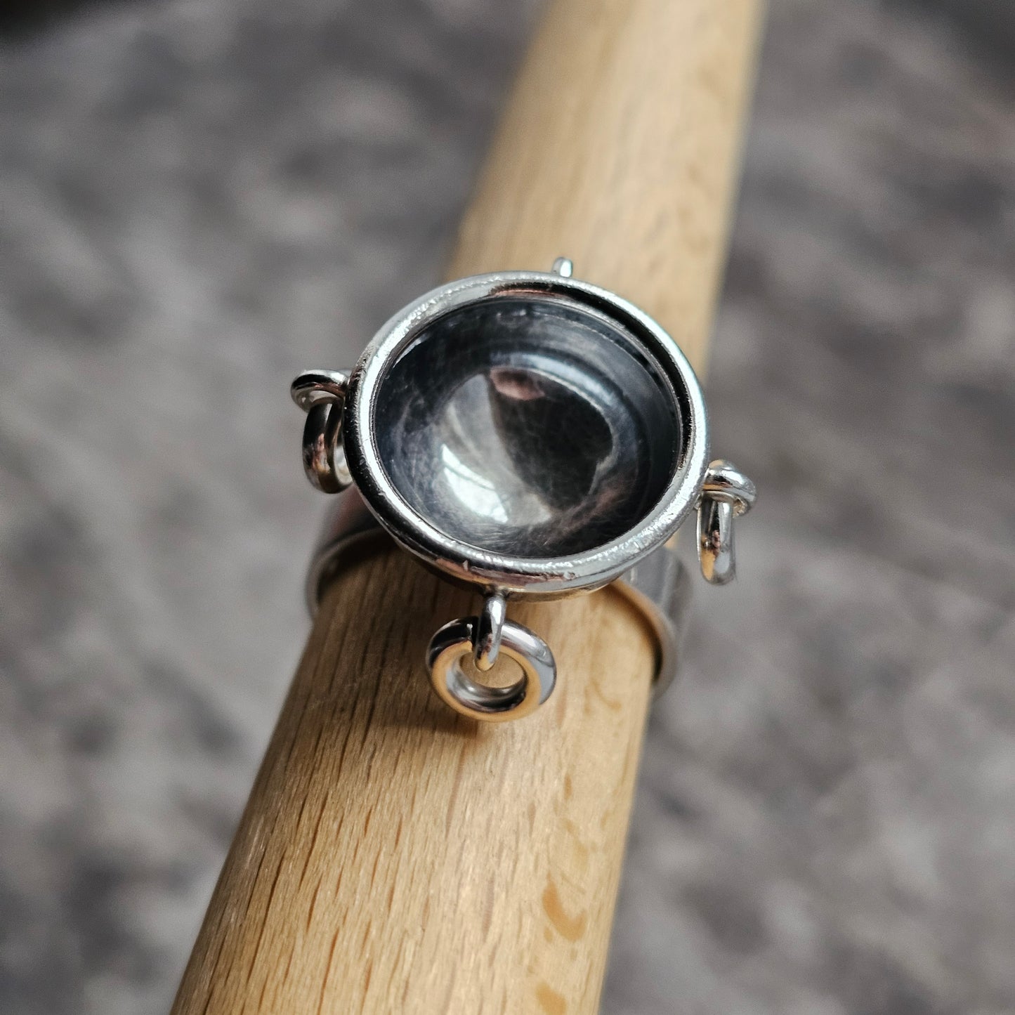 1960s Finnish Modernist Silver Ring by Erik Granit & Co — Lappish-Inspired Design - UK Ring Size L 1/2 -  US Ring Size 6 - 1967