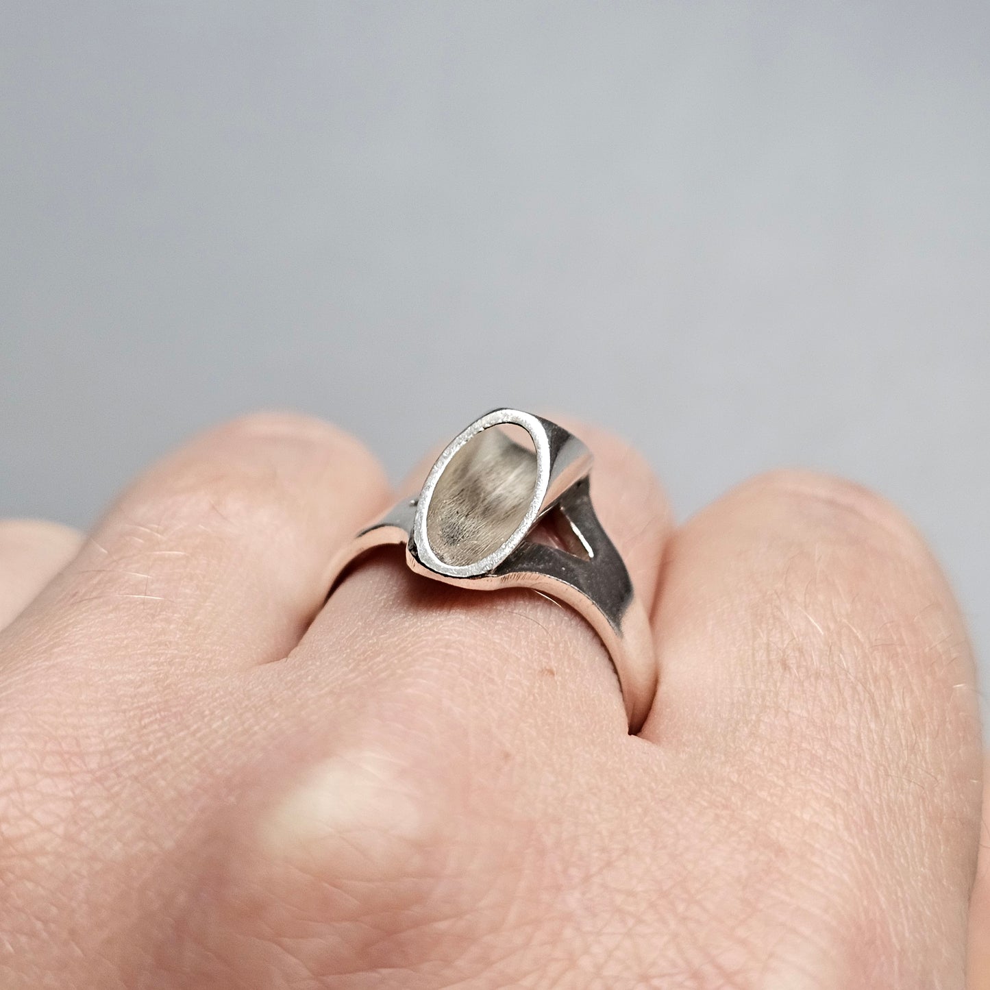 Contemporary Finnish Silver Ring - UK Ring Size S -  UK Ring Size S